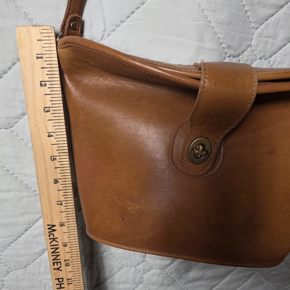 Vintage Coach Nottingham 9948 Binocular Bag Crossbody British Tan Brown USA - Picture 6 of 12